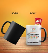 En Başarılı Öğretmen Tasarım Siyah Kupa