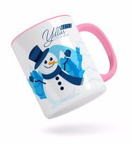 BK Gift Kişiye Özel Yılbaşı Mutlu Yıllar Pembe Kupa Bardak-21
