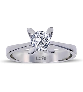 Lova F Renk 0,59 Karat Pırlanta Tektaş Yüzük - 1070020