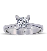 Lova F Renk 0,59 Karat Pırlanta Tektaş Yüzük - 1070020