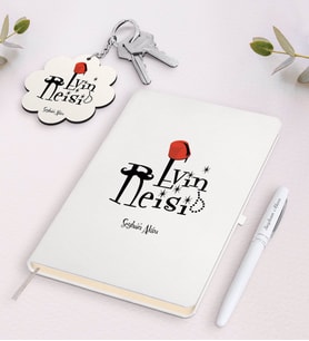BK Gift Kişiye Özel Evin Reisi Beyaz Defter Kalem ve Anahtarlık Hediye Seti-2 (Model 1)