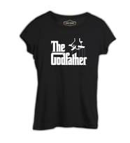 The Godfather - Logo Siyah Kadın Tshirt