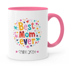 BK Gift Kişiye Özel En İyi Anne Pembe Kupa Bardak  7