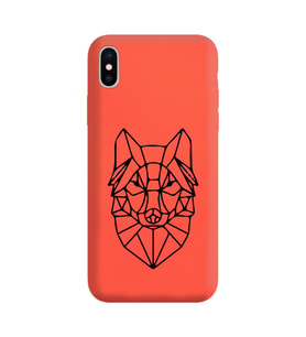 Iphone X Çizgi Tasarımlı Turuncu Lansman Telefon Kılıfı