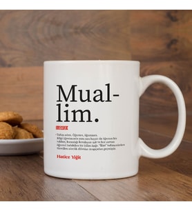 Lügatçe Muallim İsme Özel Kupa