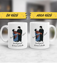 Sevgiliye Hediye Bir Ömür Kupa Bardak Sevgililer Günü Hediyesi v3