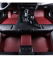 YERLİ ÜRETİM OTO 5D HAVUZLU DERİ PASPAS - ARACINIZA ÖZEL ÜRETİM - BMW F30 320 2014    PASPAS UYGULAMASI