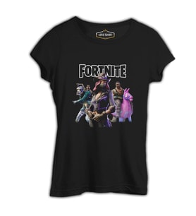 Fortnite - Pets Siyah Kadın Tshirt