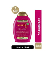 OGX Kırılma Karşıtı Keratin Oil Sülfatsız Şampuan 385 ml x2