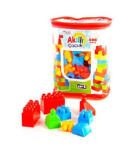 Dede Akıllı Çocuk Çantalı 100 Parça Eğitici Lego Blokları Seti 01023