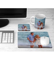 Kişiye Özel Fotoğraflı Kupa Bardak Bardak Altlığı ve Mouse Pad Set
