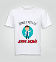 Kişiye Özel Doktor Baskılı Tshirt