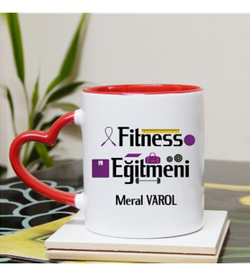 Fitness Eğitmenine Kupa Bardağı Kalpli