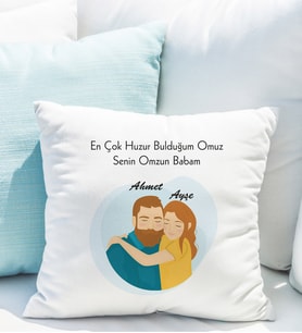 Baba-Kız Yastığı Kişiye Özel