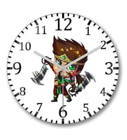 Chibi Draven By Gamu Chan-i Duvar Saati Bombeli Gercek Cam