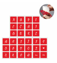 Taçlı Harf Dövme Seti Tattoo Dövme Kit SPREYSİZ