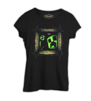 Minecraft 5 Siyah Kadın Tshirt