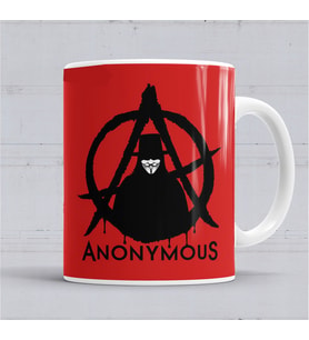 Anonymous  V For Vendetta Kupa Bardak Porselen