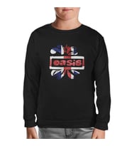 Oasis Logo Siyah Çocuk Sweatshirt