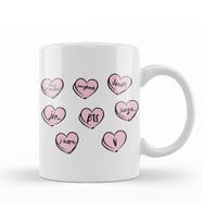 BTS Hearts Kupa Bardak Porselen