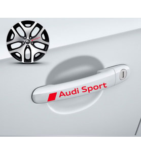 Audi Kapı 2 Kolu Sport Sticker Yapıştırma 8 Adet