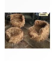 PELUŞ PUF SET (Siyah)