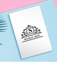 BK Gift Kişiye Özel İsimli Beyaz Defter - 12