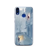 Serenat Tasarımlı Süper Şeffaf Silikon Telefon Kılıfı Huawei Honor 8c