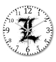Death Note L Duvar Saati Bombeli Gercek Cam