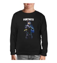 Fortnite - Data Siyah Çocuk Sweatshirt