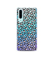 Leopar Tasarımlı Süper Şeffaf Silikon Telefon Kılıfı Huawei P30  