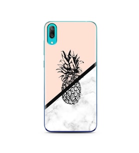 Ananas Tasarım Süper Şeffaf Silikon Telefon Kılıfı Huawei Y7 Pro 2019