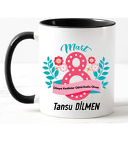 8 Mart Dünya Kadınlar Gününe Özel Kupa (Beyaz)