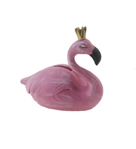 12x11cm Kumbara Flamingo Dekor