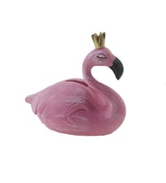12x11cm Kumbara Flamingo Dekor