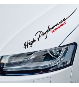 High Performance Audi Sticker ön kaput Kapıştırma