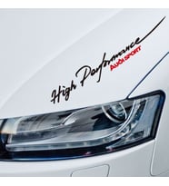 High Performance Audi Sticker ön kaput Kapıştırma