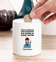 Bak Kendime De Kahve Yaptım Tasarım Kişiye Özel Kumbara