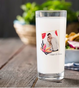 BK Gift Kişiye Özel Renkli Baskılı İsimli Fotoğraflı Rakı Bardağı-27 (Beyaz)