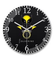 Wolverine Fem 2 Duvar Saati Bombeli Gercek Cam
