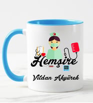 Hemşire Kupa Bardağı Mavi