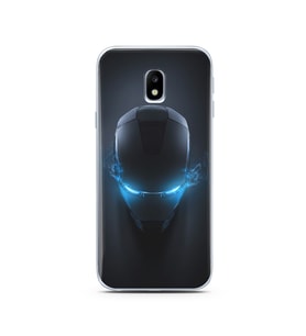İron Man Tasarım Süper Şeffaf Silikon Telefon Kılıfı Samsung J3 Pro