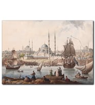 Osmanlı Dönemi İstanbul Kanvas Tablo ST-1022