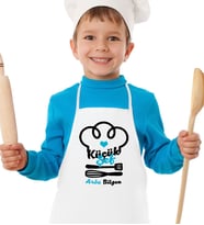 BK Gift Kişiye Özel Küçük Şef Erkek Çocuk Mutfak Önlüğü  6