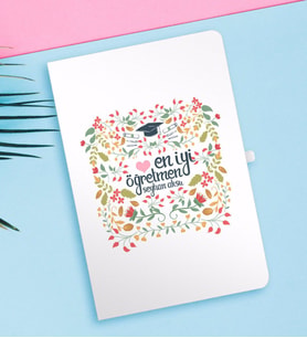 BK Gift Kişiye Özel En İyi Öğretmen Beyaz Defter-15