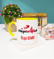 Mesajlı Fizyoterapist Kupa Bardak Sarı
