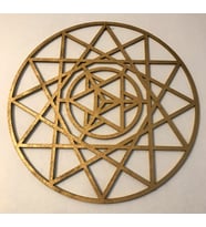 Ahşap Merkaba (Altın)
