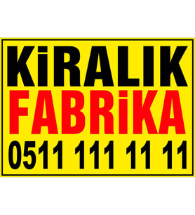 MIGNATIS - Kiralık Fabrika Branda Afişi