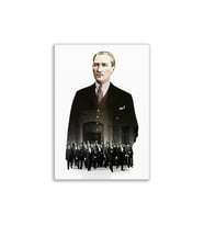 Atatürk Posteri Deri Tablo 50x70cm