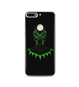 Black Panter Tasarım Süper Şeffaf Silikon Telefon Kılıfı Huawei Honor 7C- y7 201